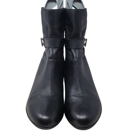 Clarks Black Lucette Holly Waterproof Boot Leather Upper Women Size 10 - Picture 2 of 8